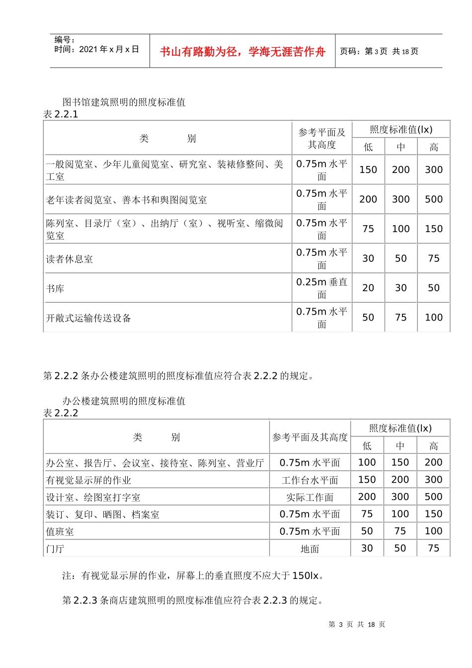 民用建筑照明设计标准_第3页