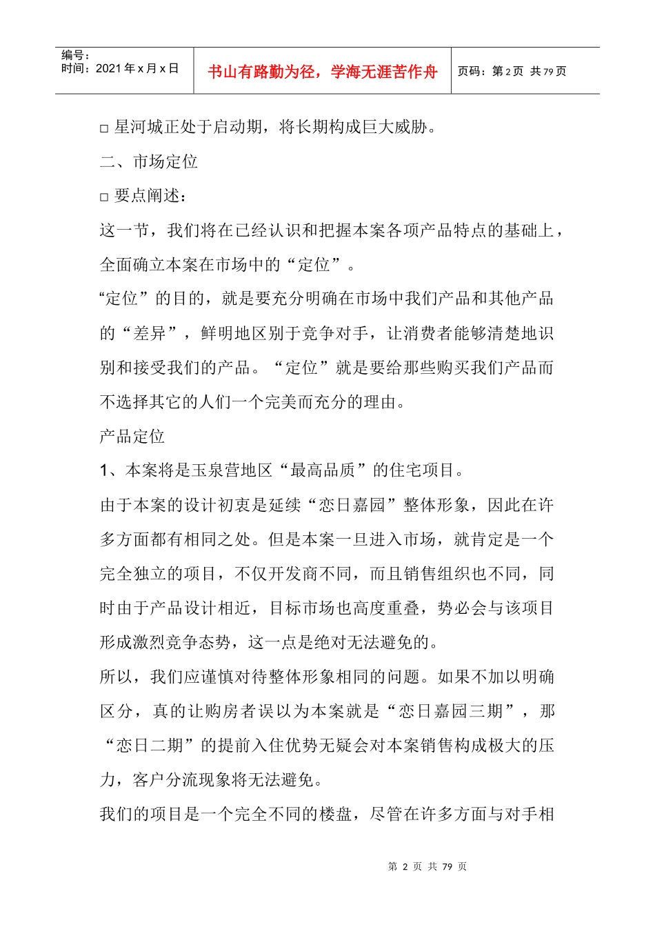 水岸大道项目策划案_第2页