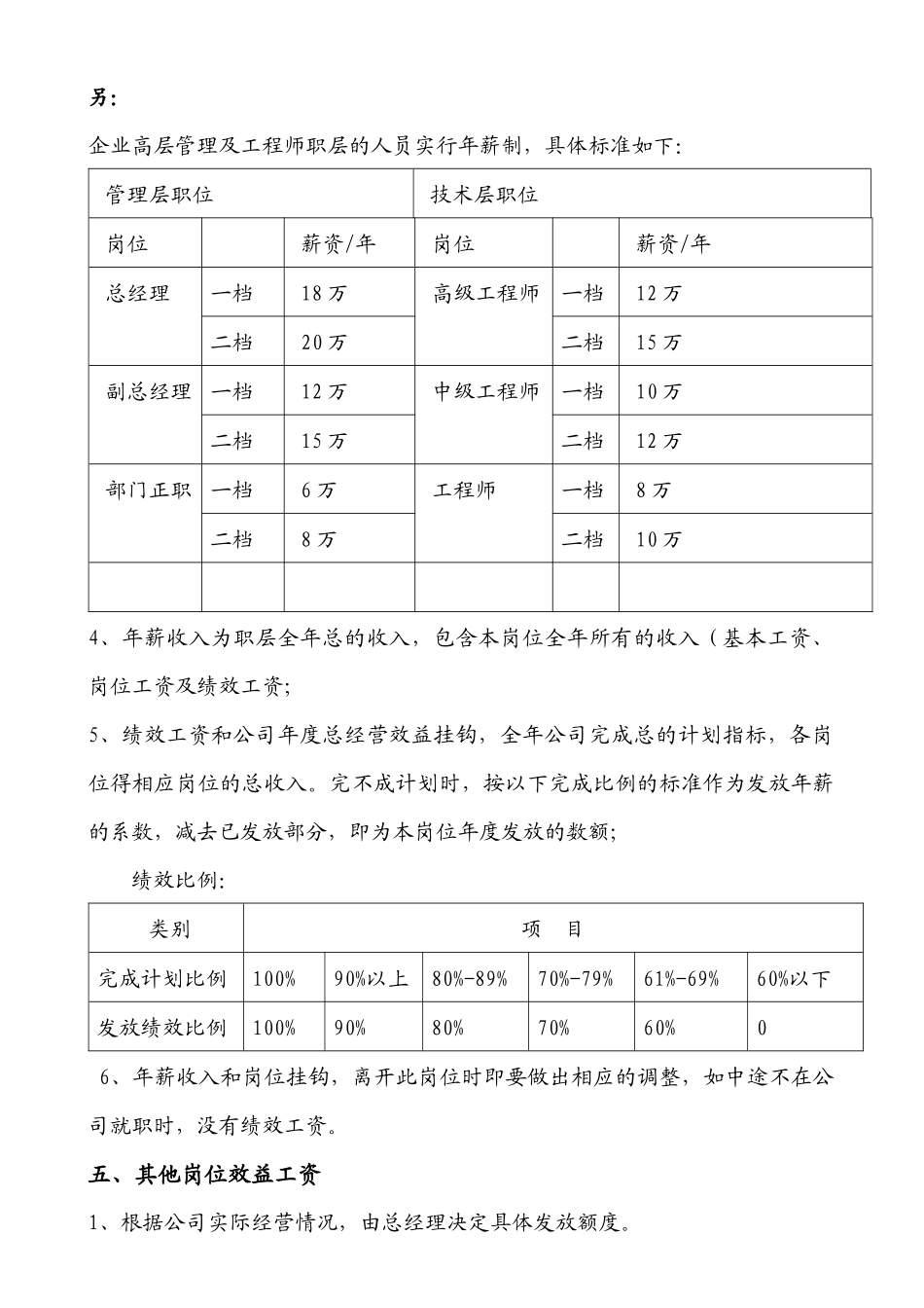 制造行业薪酬设计方案范本_第3页