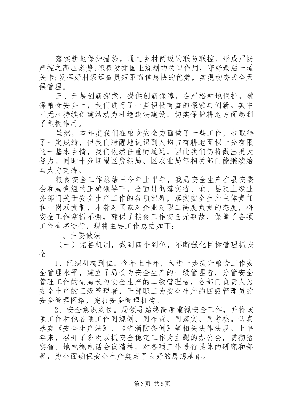 粮食安全工作总结_第3页