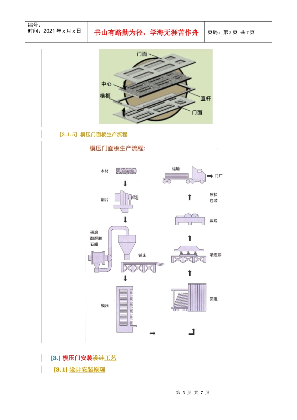 模压门安装工程管理制度_第3页