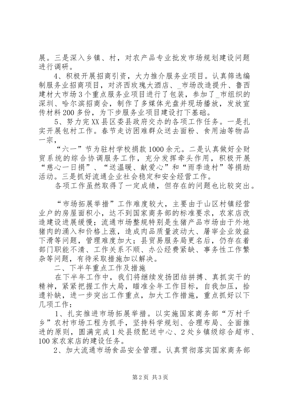 贸易服务工作总结_第2页