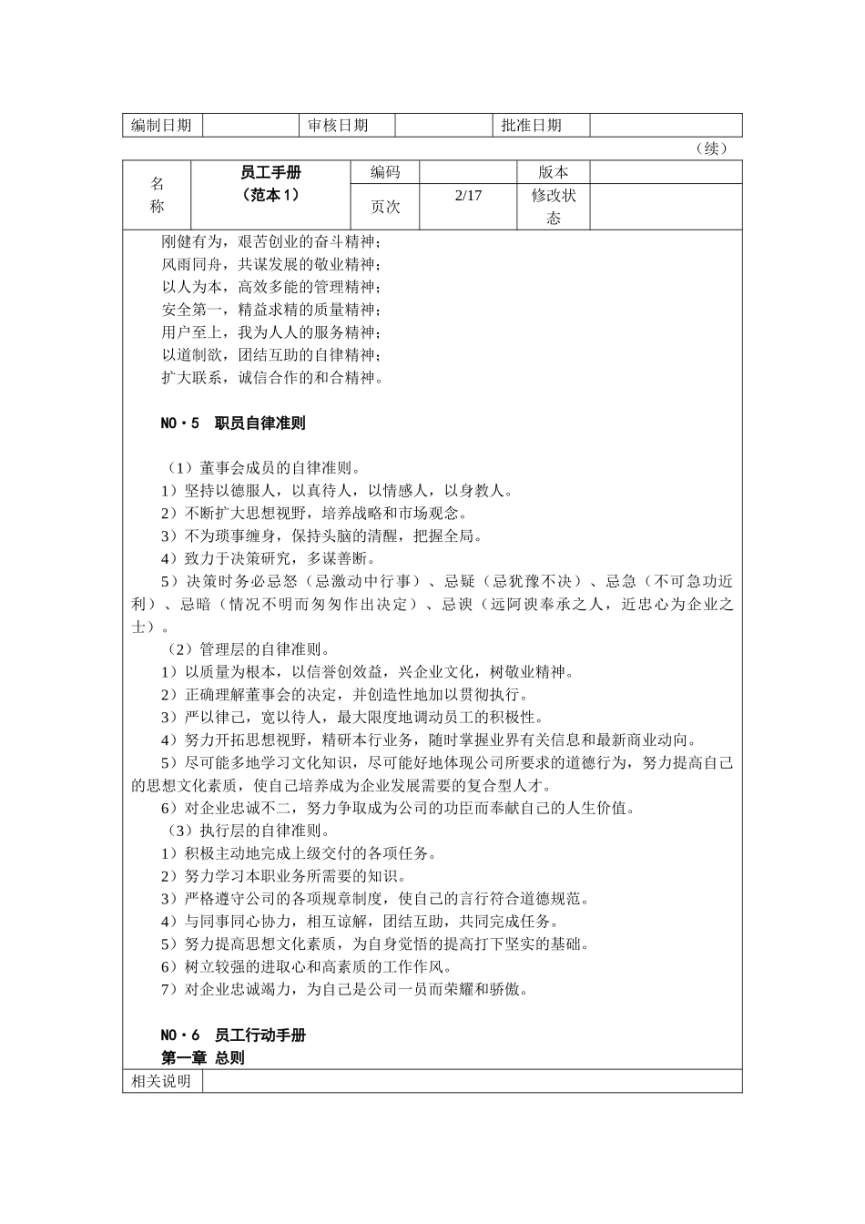 外企员工手册范本_第2页