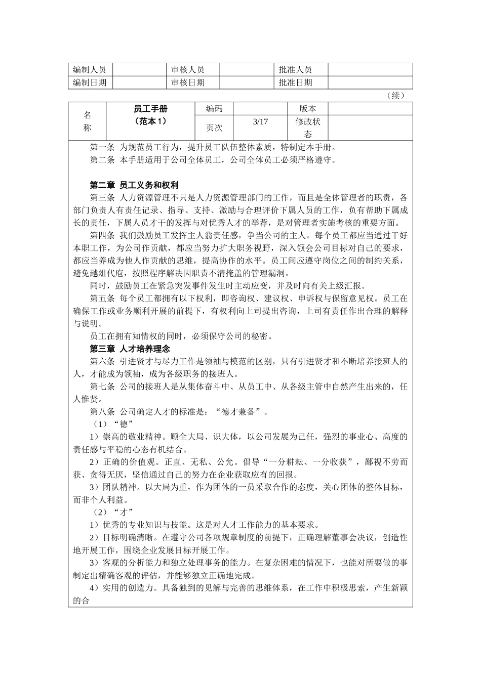 外企员工手册范本_第3页