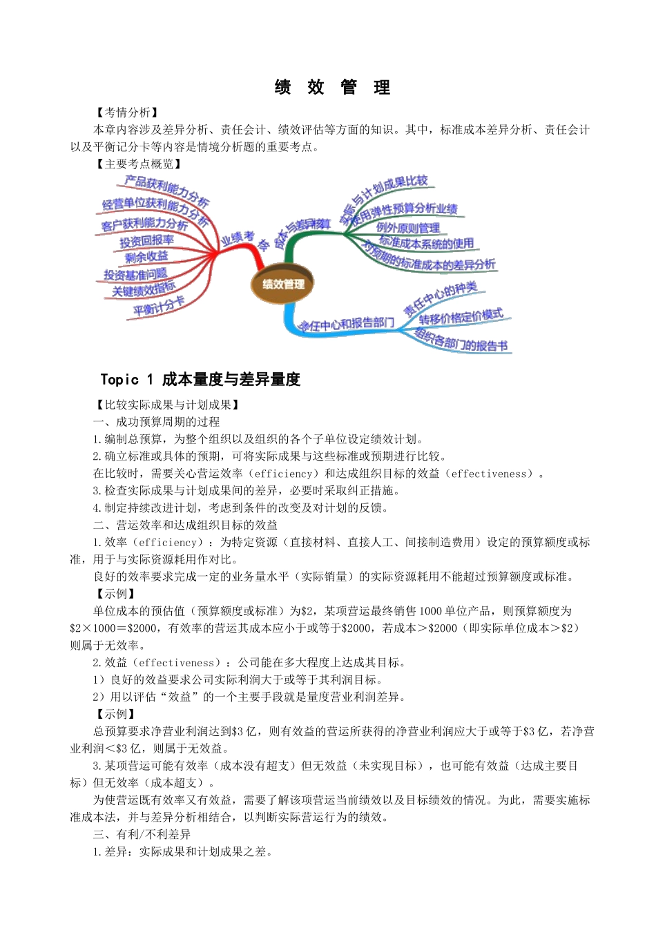 人力资源-CMAP1-3绩效管理-讲义_第1页