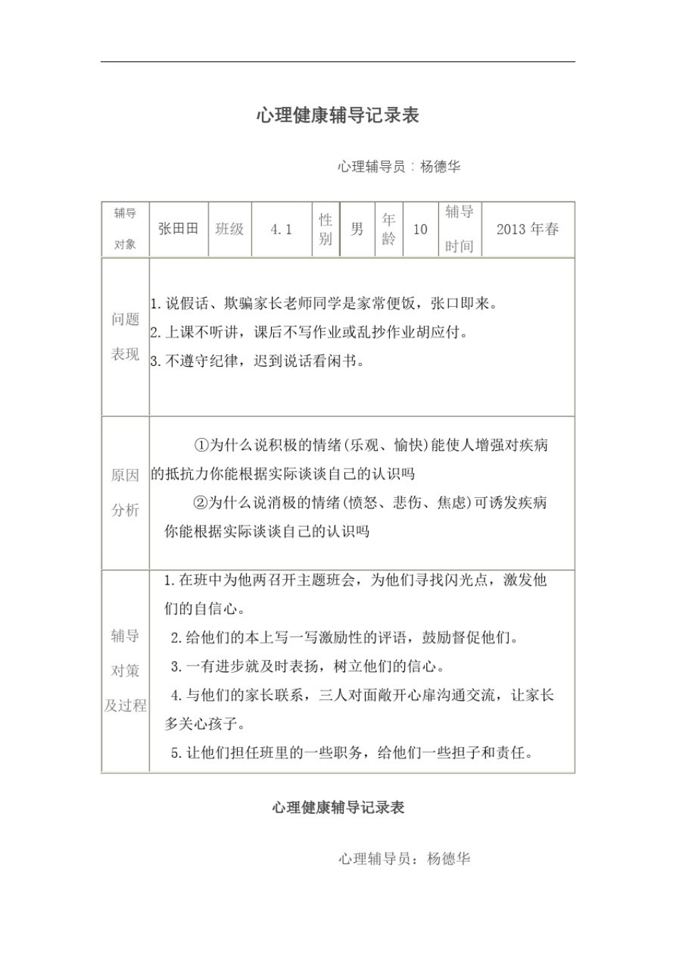心理健康辅导记录表图文稿_第2页