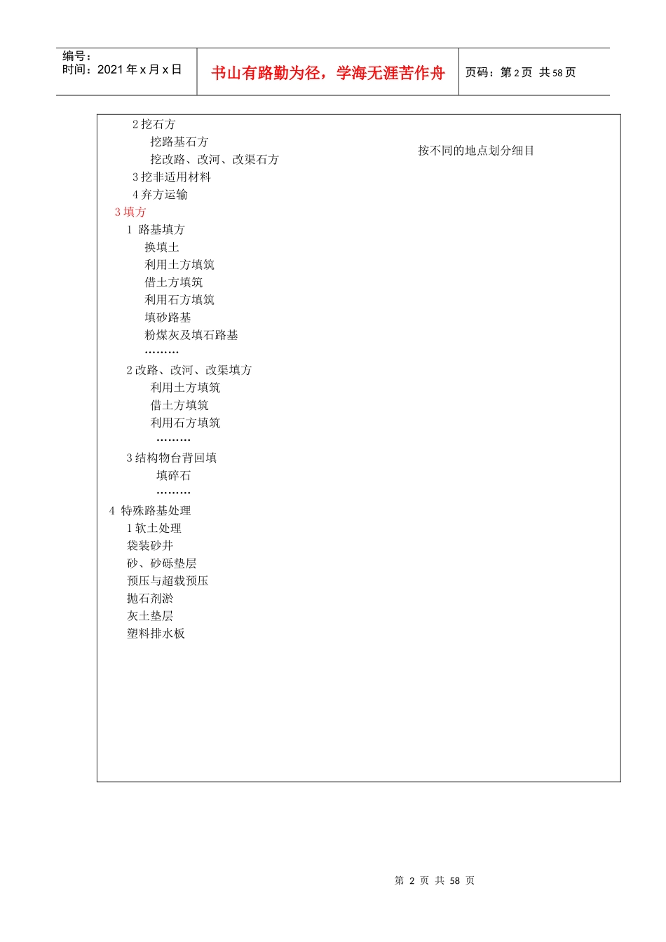 概预算项目表1_第2页