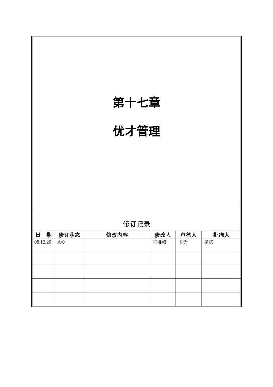 人力资源-VANKE-HR-D016优才管理_第1页