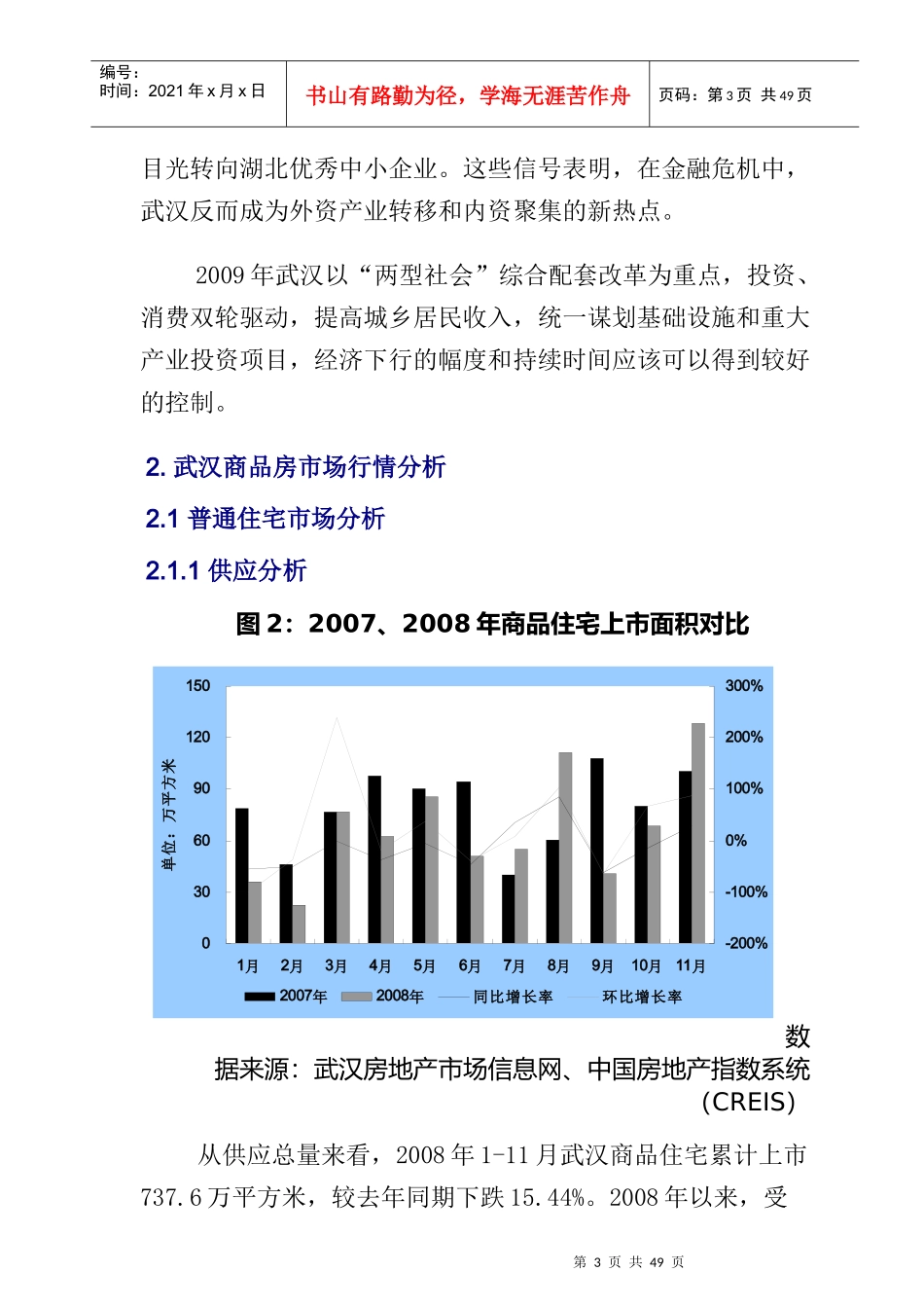 武汉房地产某年度报告与下年预测_第3页