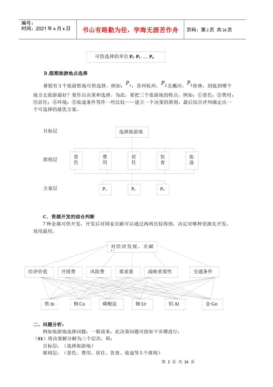 武大数学建模培训：多目标决策模型：层次分析法(AHP)、代数模型、离散_第2页