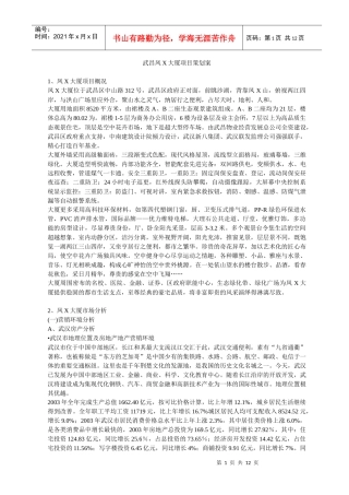 武昌凤X大厦项目策划案