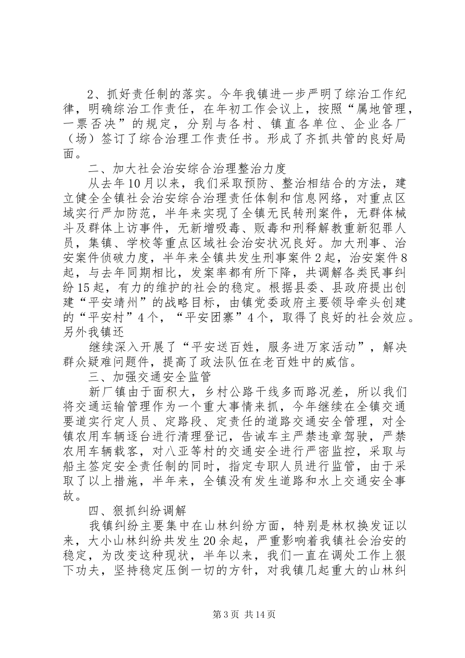 社会治安半年总结_第3页