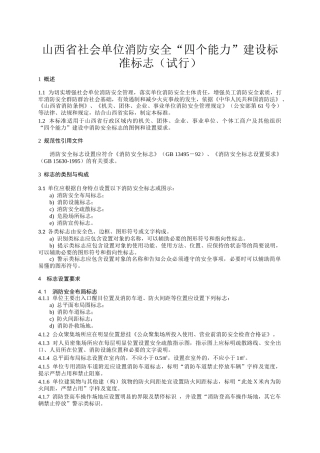 人力资源-12社会单位消防安全“四个能力”建设标准标志