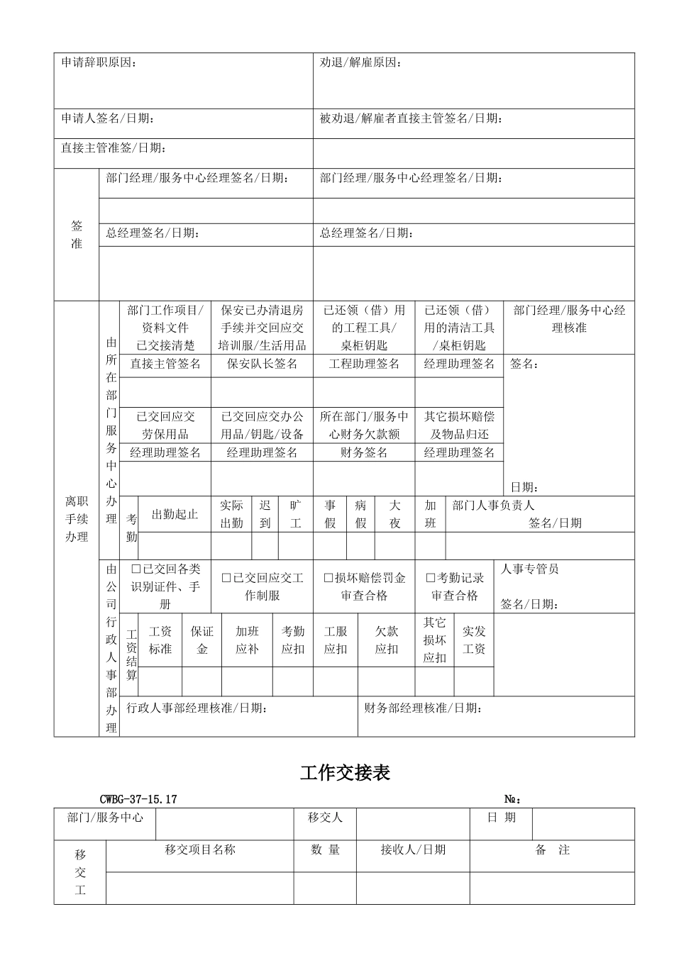 人力资源-HR常用表格范本大全_第2页