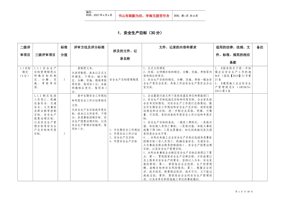 水利施工企业安全标准化评审手册_第1页