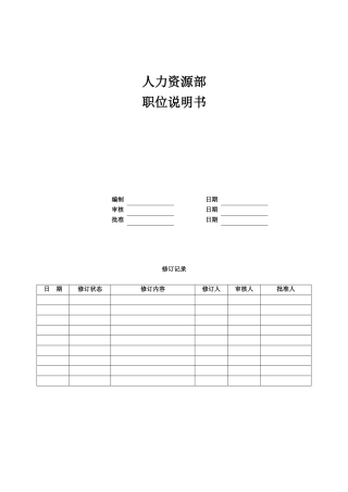 人力资源-05-中欣集团地产公司人力资源部
