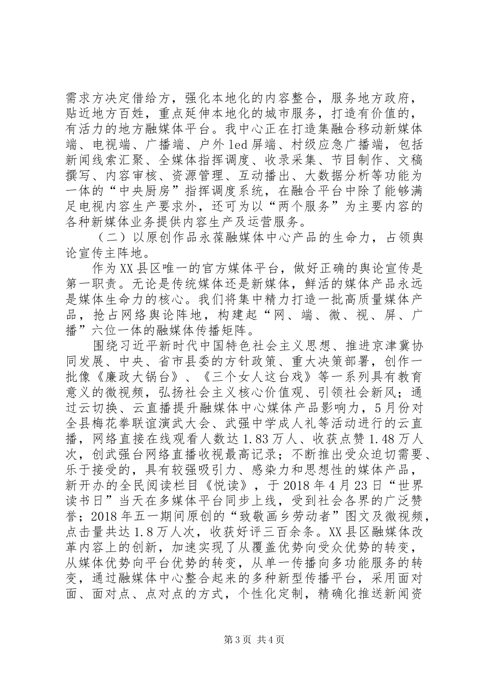 融媒体改革发展工作总结_第3页