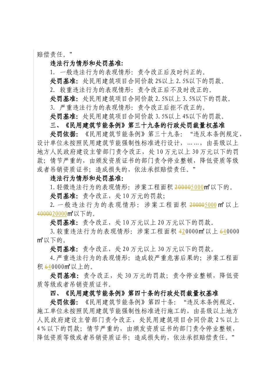 住房和城乡建设厅行政处罚裁量权基准_第2页