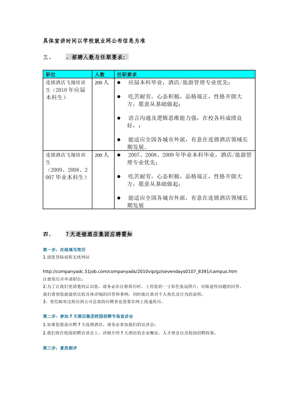 人力资源-7天连锁酒店集团XXXX年校园招聘_第2页