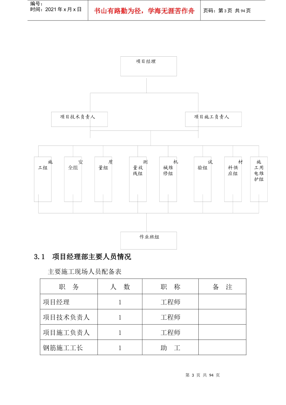 水晶国际11号楼幼儿园施工组织设计_第3页