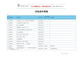 止XXXX01建筑与结构废弃并替代图集