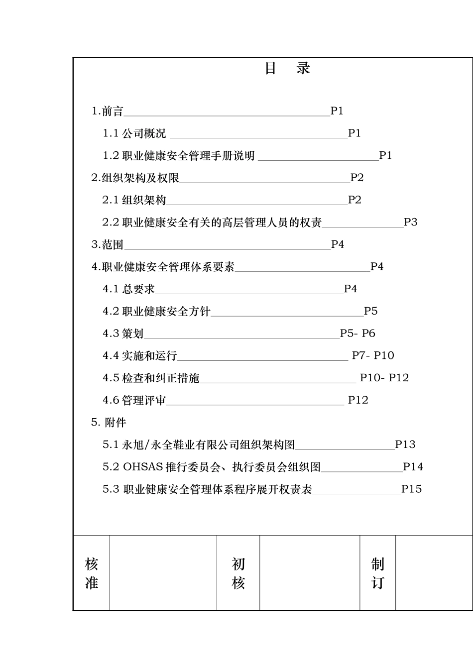 永旭永全鞋业有限公司职业健康安全管理手册(doc 25)_第2页