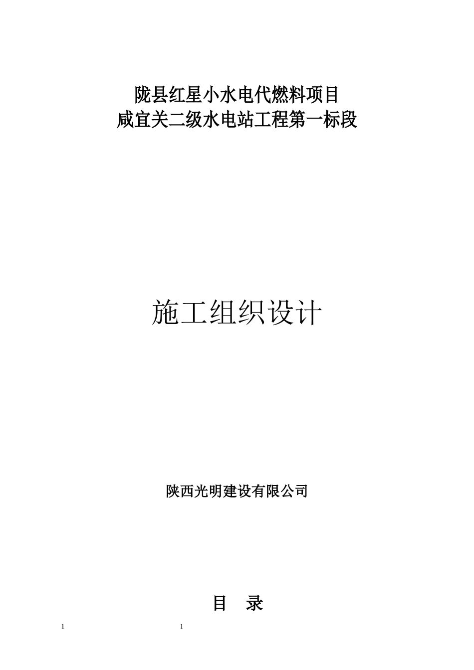 水电代燃料项目技术标_第1页