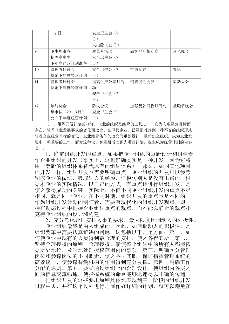 人事、劳务计划的制订方针_第3页