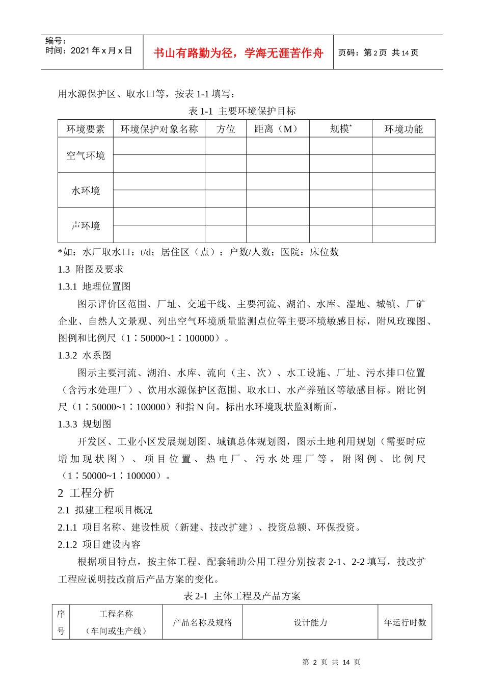 江苏省建设项目环境影响报告书主要内容标准化编制规定3061680461_第2页