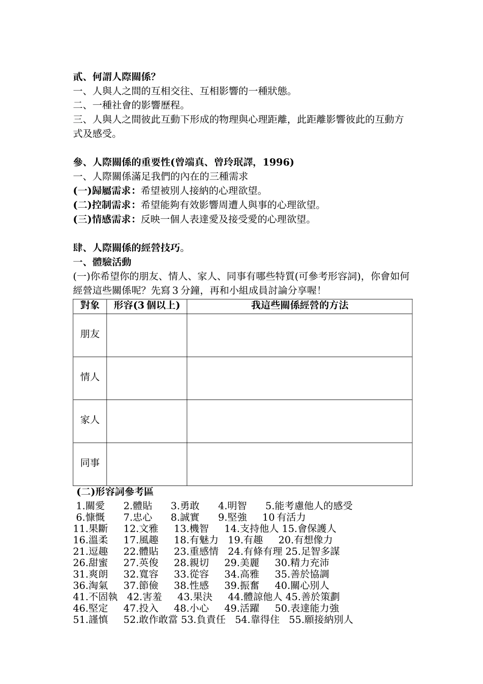 人际关系与沟通学生讲纲~人际沟通部份A版_第3页