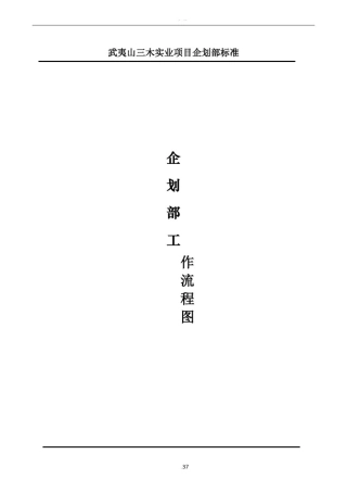 企划部工作流程图