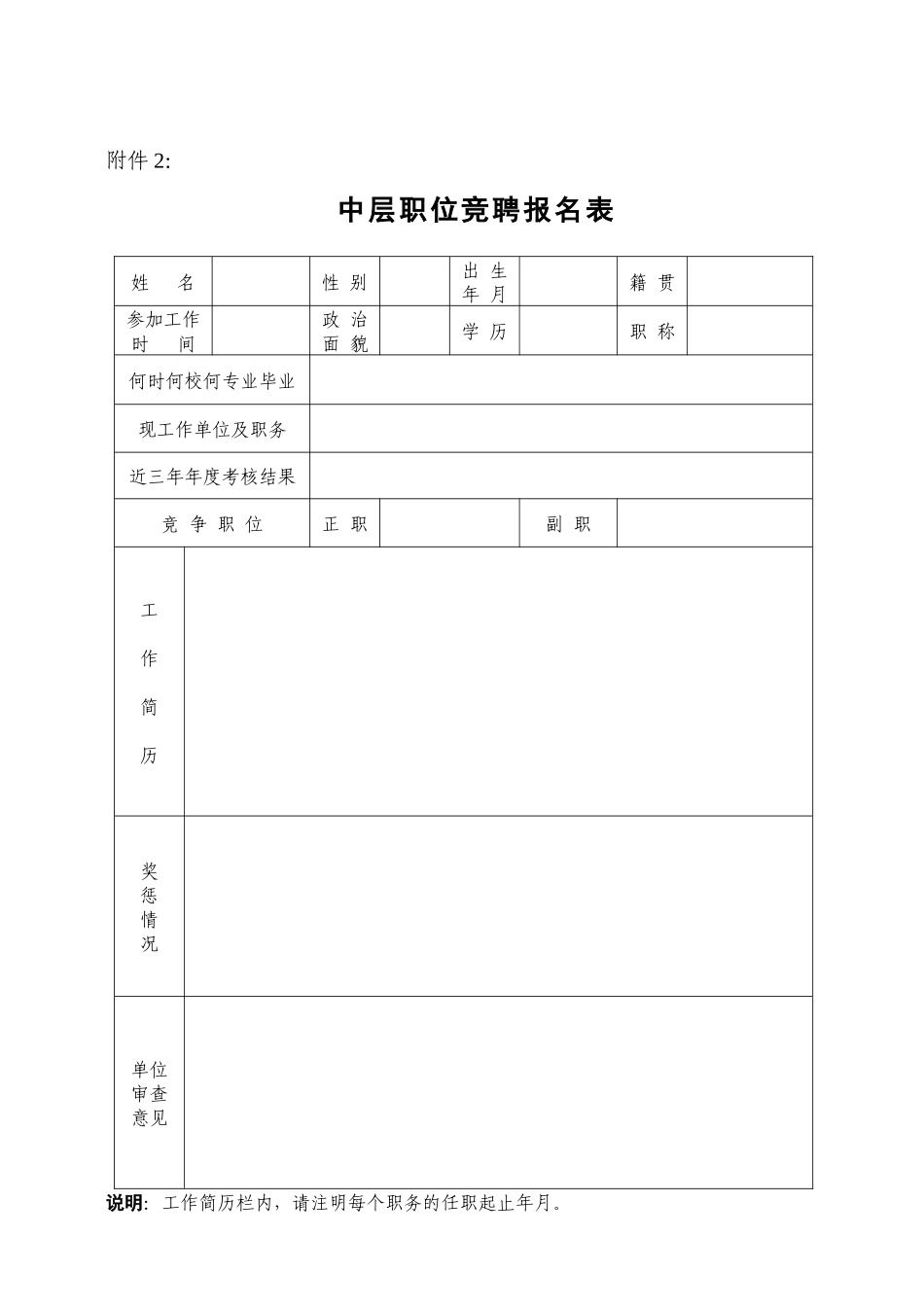 中层职位竞聘实施方案_第2页