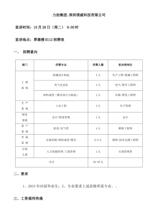 人力资源-(1028)力劲集团招聘简章(1)