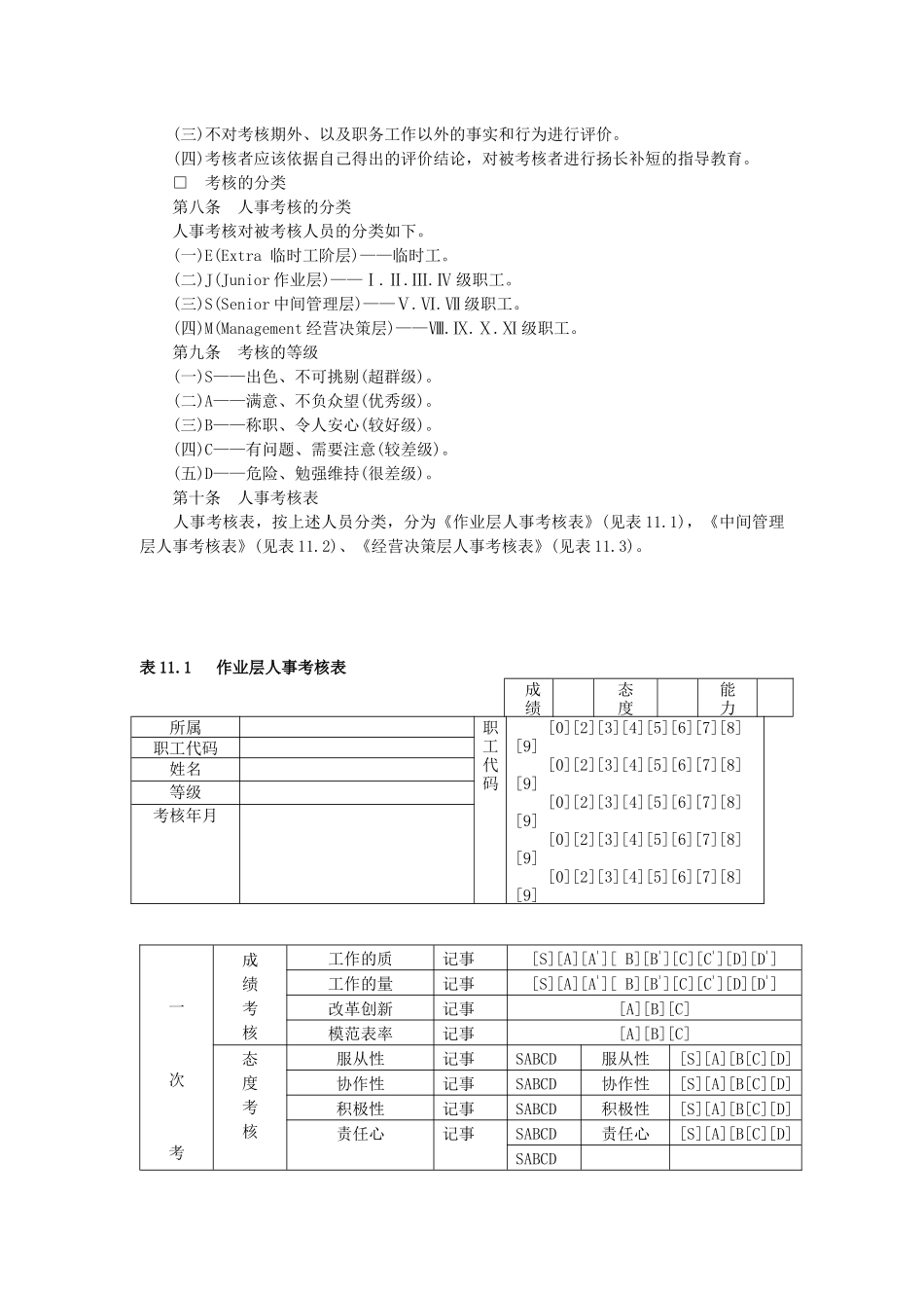 人事考核制度（一）_第2页