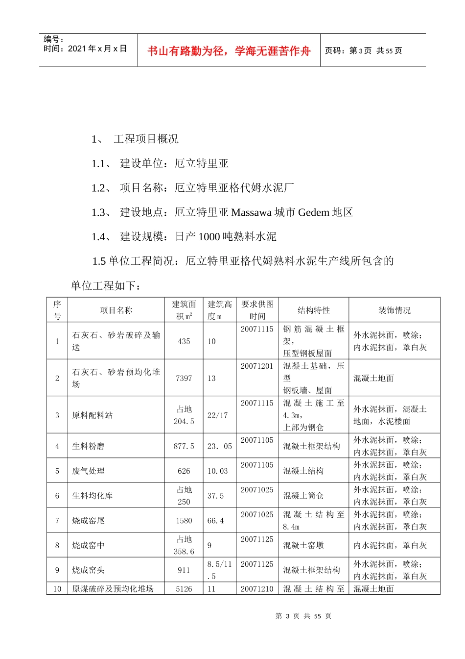 水泥厂工程施工实施阶段总承包管理规划教材_第3页