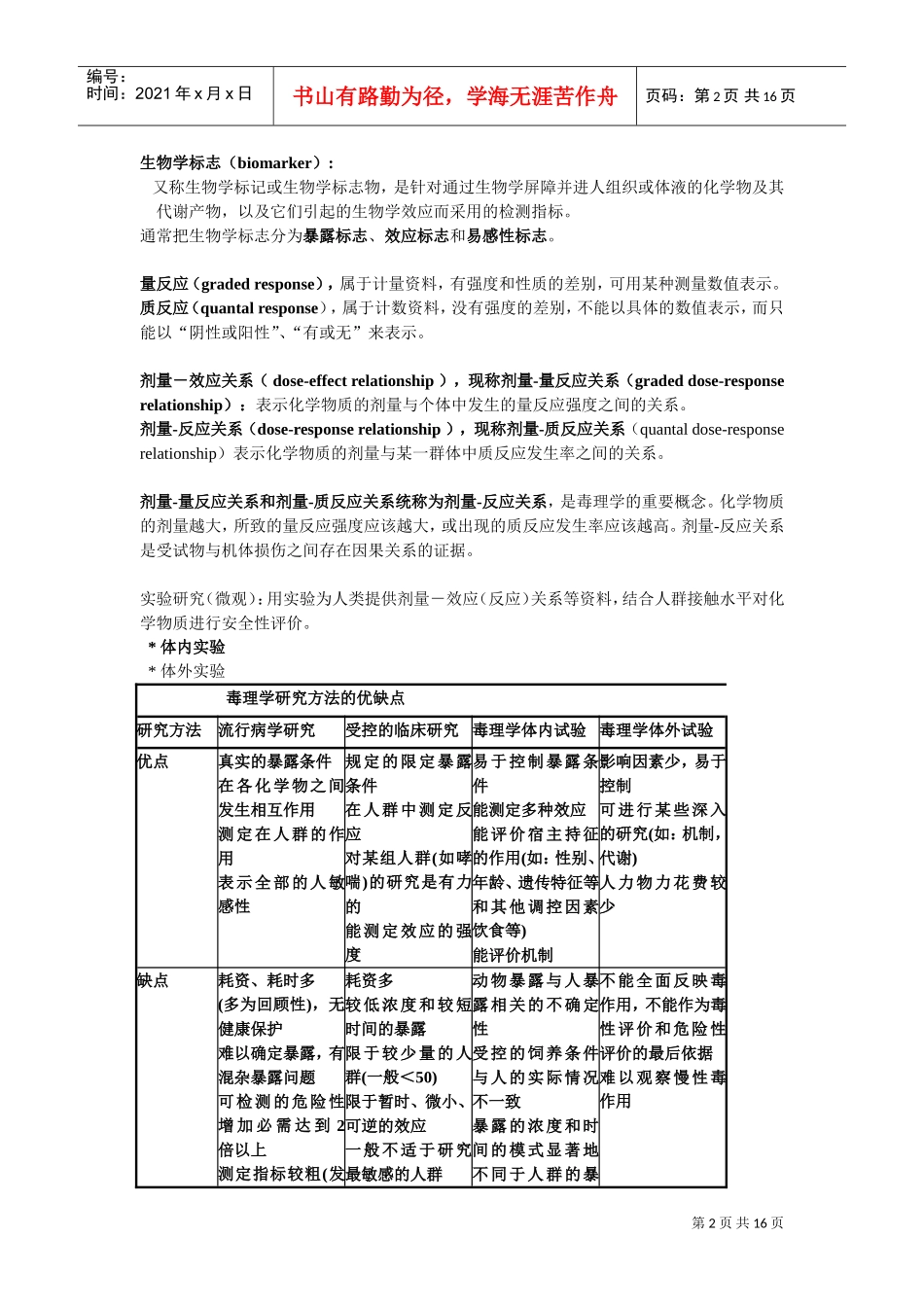毒理学基础复习范本_第2页