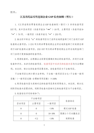 江苏连锁GSP细则1218