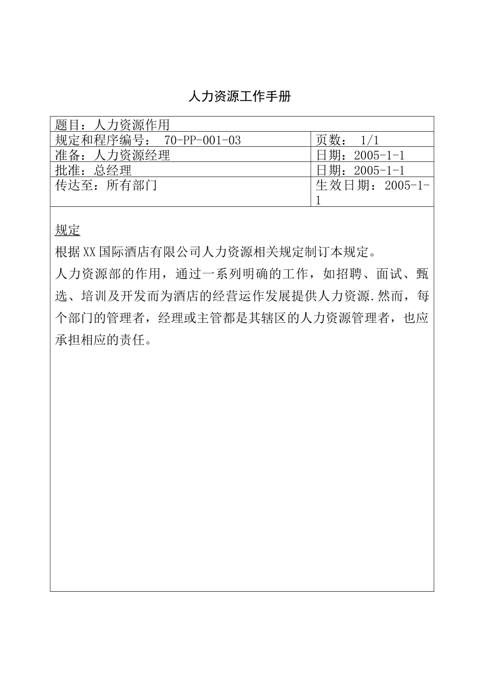 人力资源工作手册(25P)_第1页