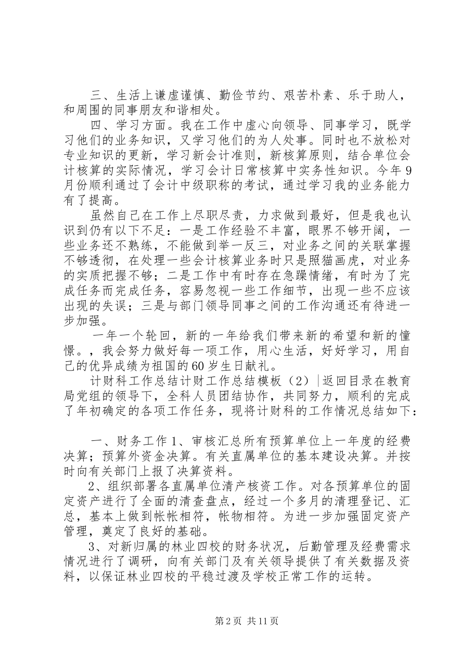 计财工作总结模板4篇_第2页
