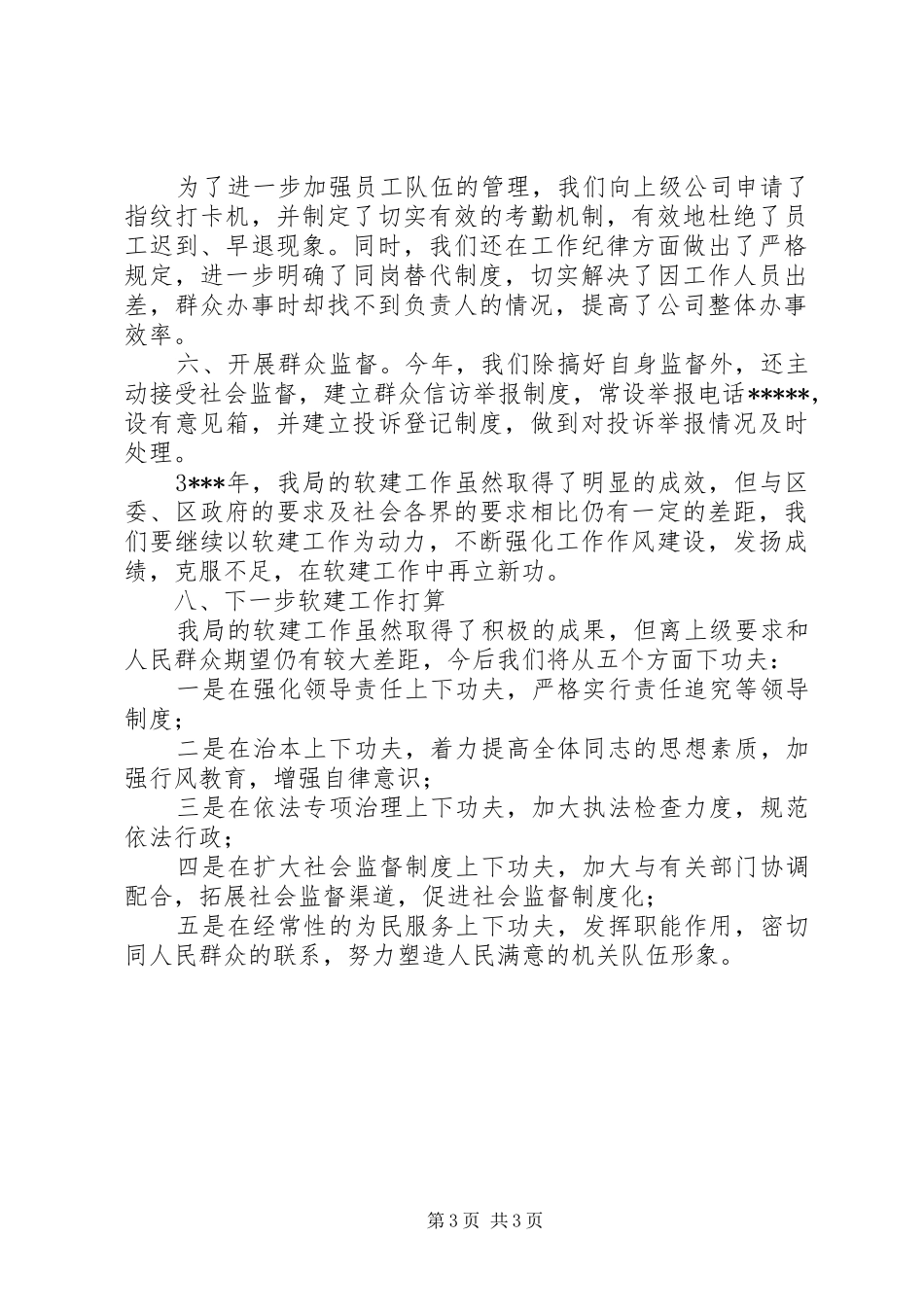 软环境工作总结_第3页