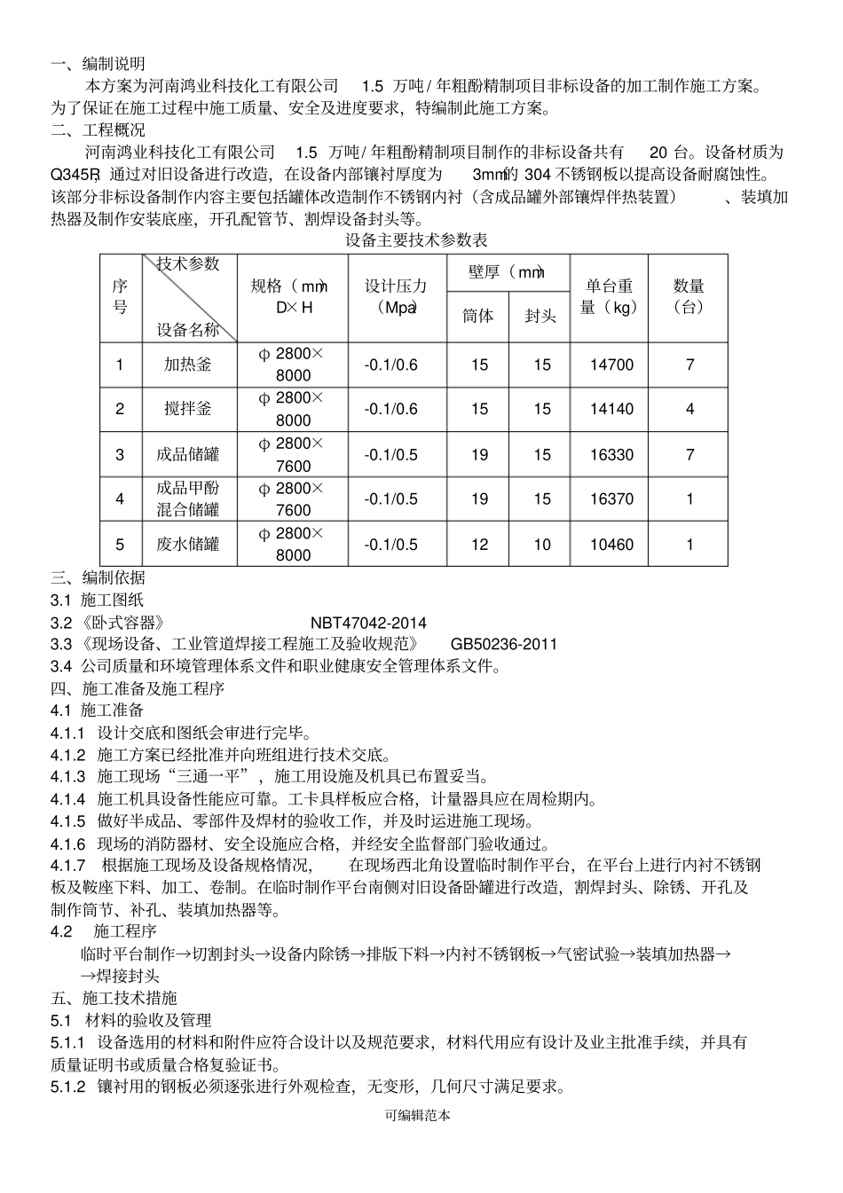 不锈钢内衬施工方案(修改)_第2页