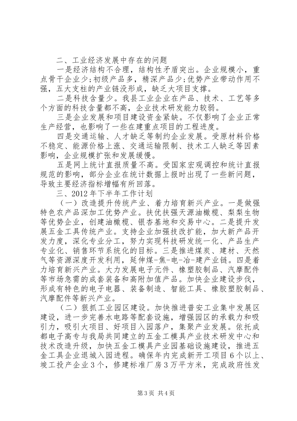 经信局半年工作总结_第3页