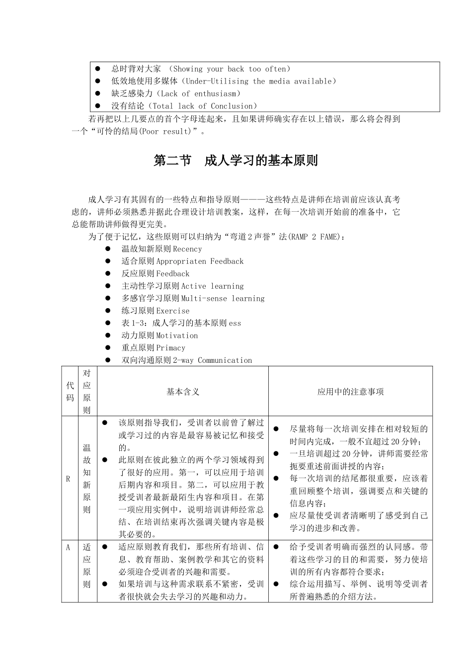 培训师的工具箱+核心主管训练教程+如何成为优秀的培训师_第3页