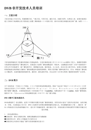 人力资源-DVB非开发技术人员培训资料