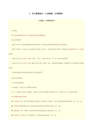 压力管道设计方案