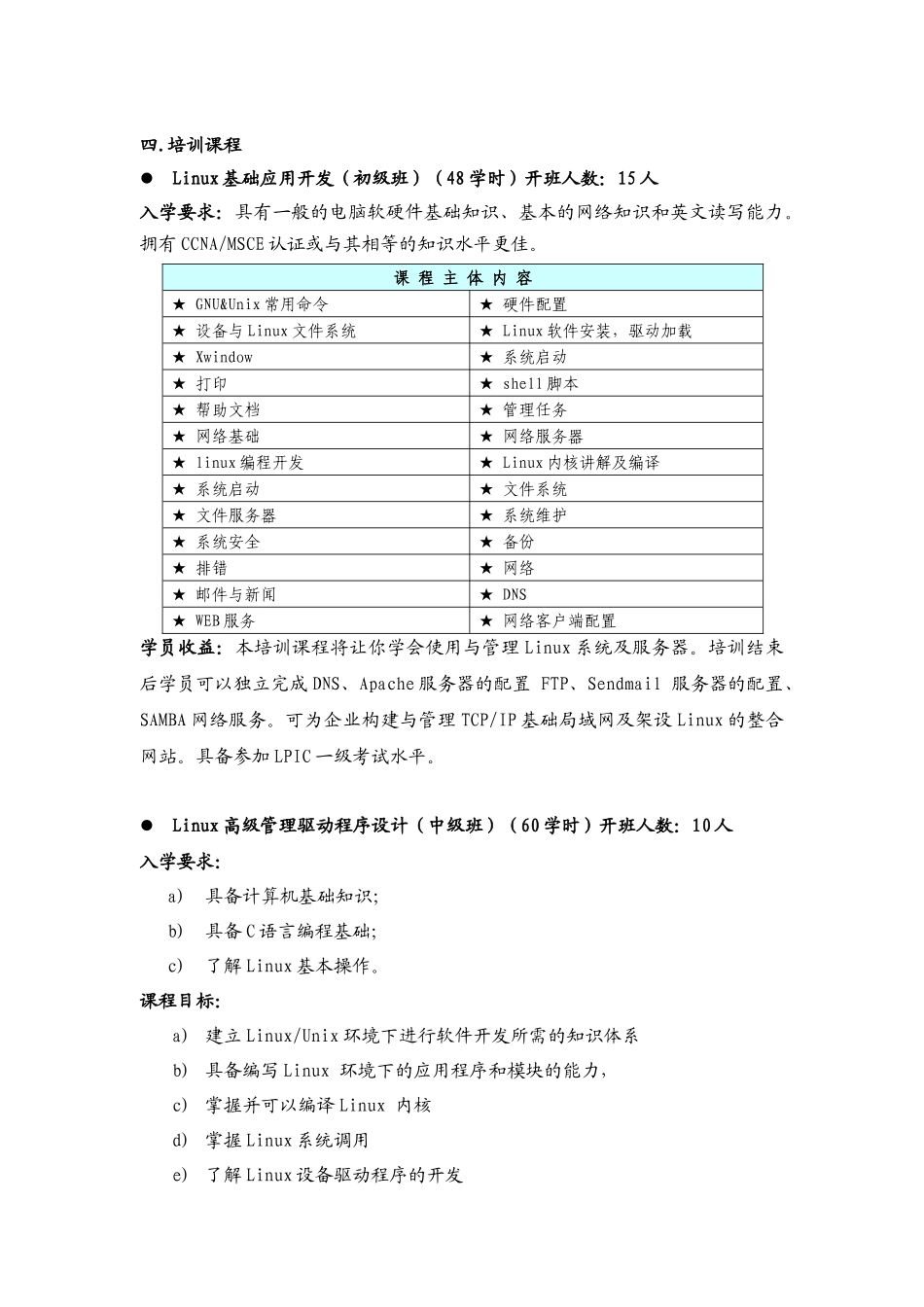 人力资源-Linux培训班招生简章_第2页