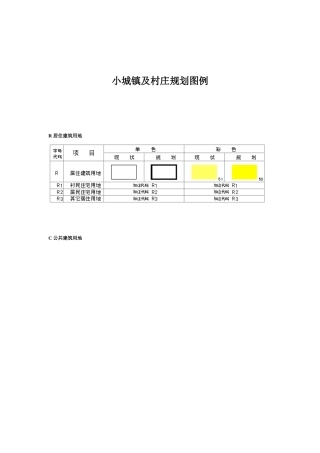 小城镇及村庄规划图例