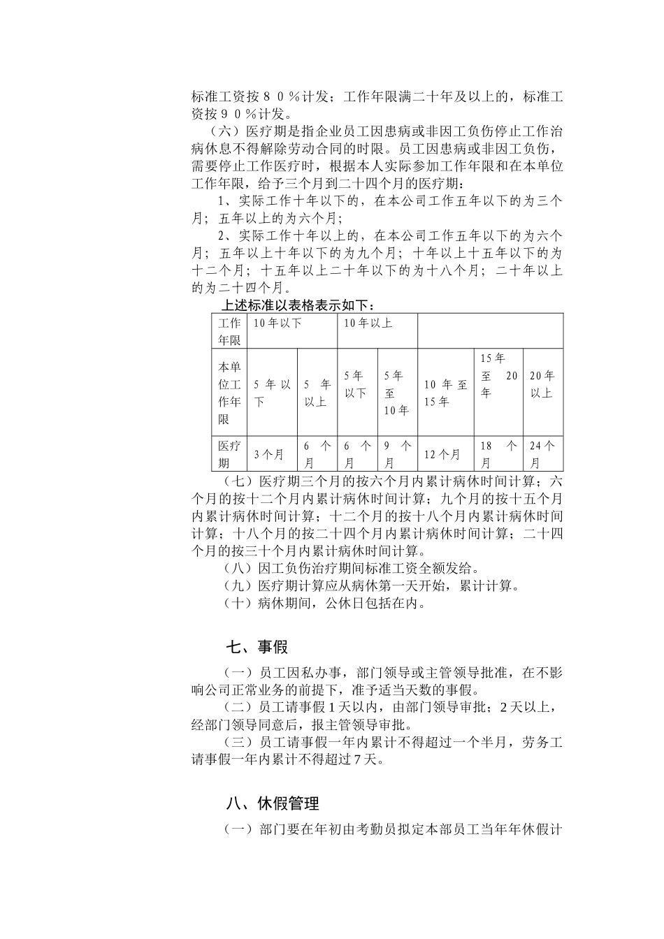 员工休假管理规定_第3页