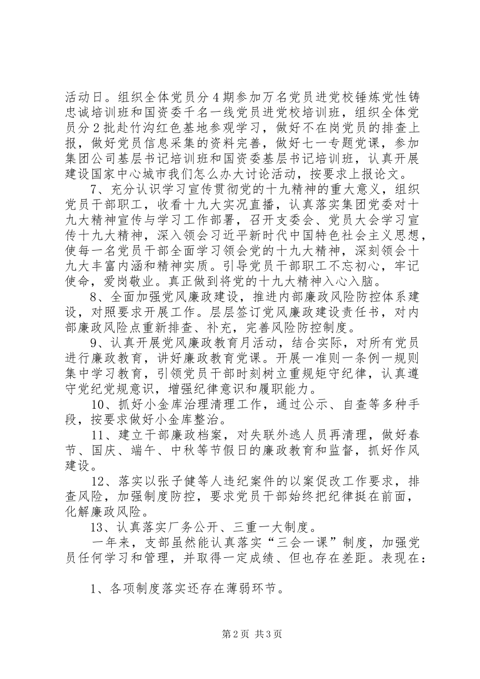 集团中心党支部201X年总结_第2页