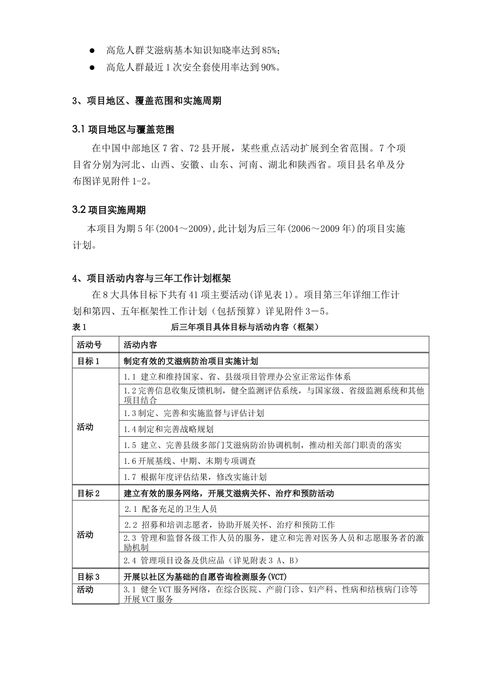 全球基金第三轮项目两年工作计划方案框架_第3页